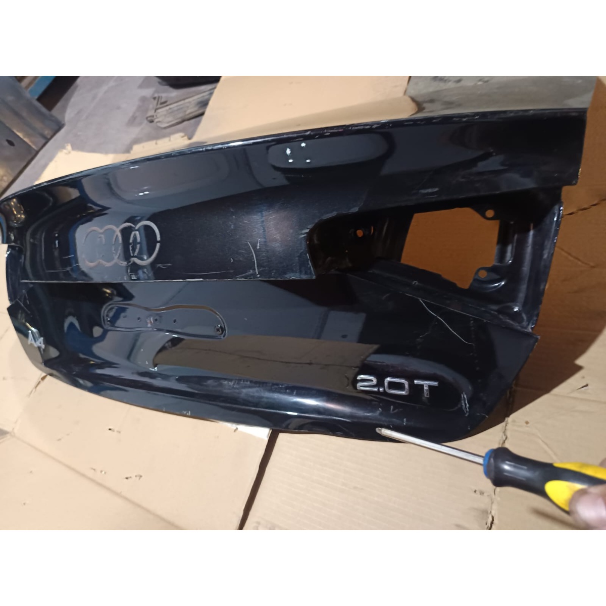 Tampa Traseira Audi A4 Sedan 2016 Preto
