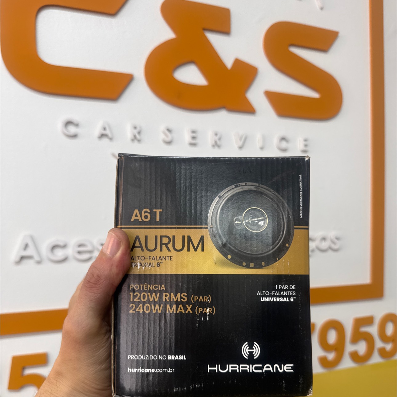 Par Alto Falante Aurum 6 Hurricane 60w