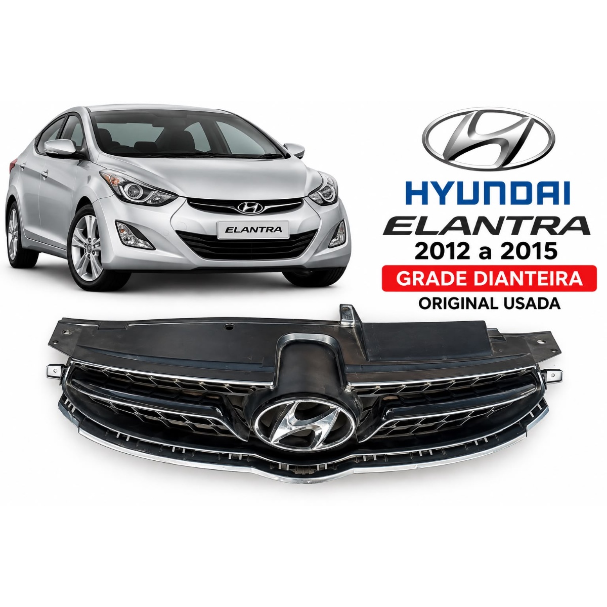 Grade Hyundai Elantra 2012 a 2015 Original Usada