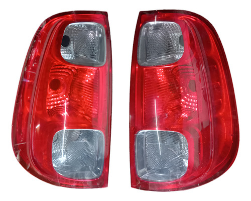 Par Lanterna Traseira Do Fiat Uno Vivace Fumê Ambos Lados Vermelho