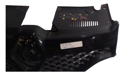 Grade Superior Sandero Logan 2015 2016 2017 2018 Preto Fosco - Imagem 2