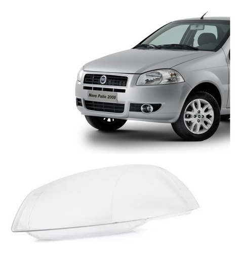 Lente Do Farol Palio Siena Strada G4 2008 Ate 2012 Esquerdo