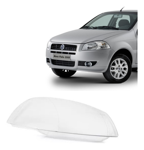 Lente Do Farol Palio Siena Strada G4 2008 Ate 2012 Direito