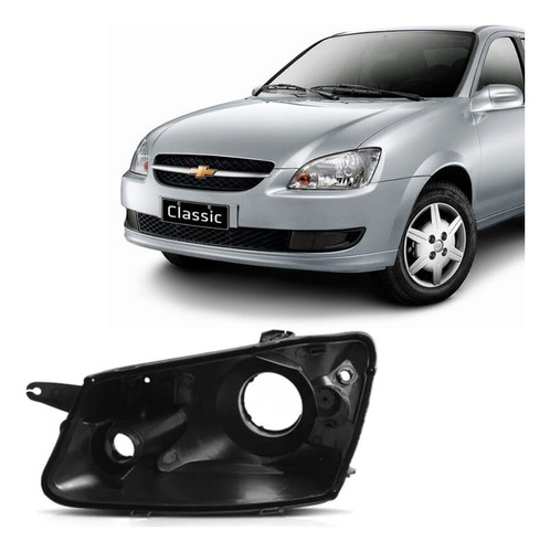 Carcaça Do Farol Corsa Classic 2010 Ate 2016 Lado Esquerdo
