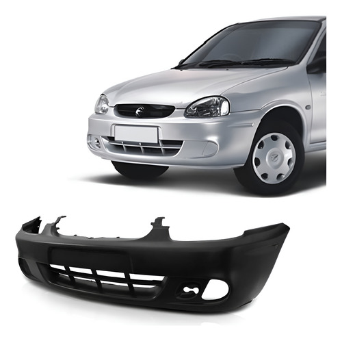 Parachoque Dianteiro Corsa 2000 Ate 2008 Preto