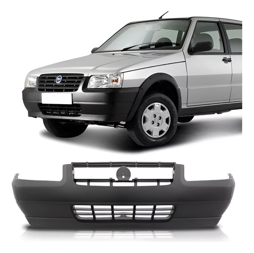 Parachoque Dianteiro Uno Pitbull 2007 Ate 2010  Preto