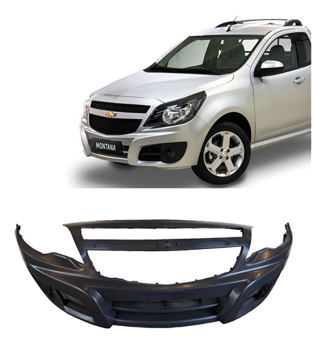 Parachoque Dianteiro Agile Montana 2013 Ate 2018 Preto