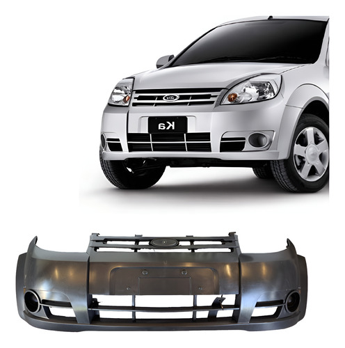 Parachoque Dianteiro Ka 2008 2009 2010  Preto