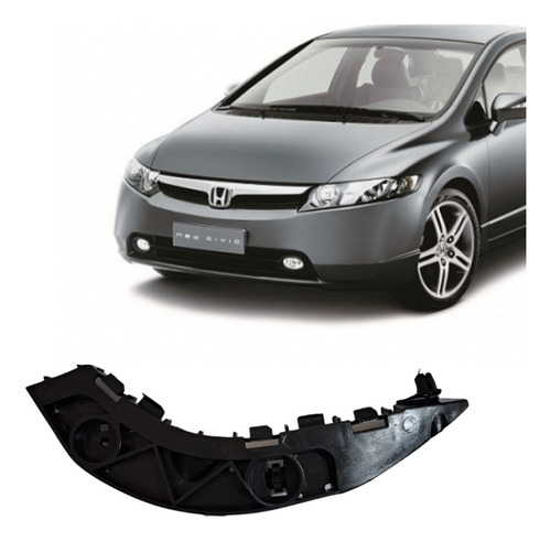 Guia Do Parachoque Dianteiro Civic 2008 Ao 2012 Ld Esquerdo