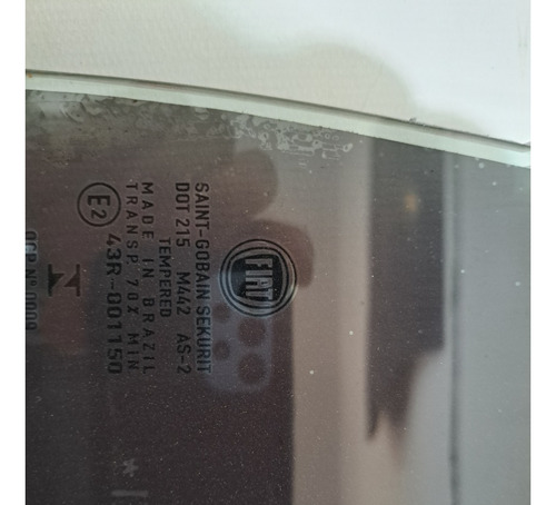 Vidro Da Porta Traseiro Uno 2005 Ate 2011 Lado Direito - Imagem 4