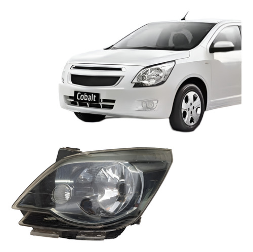 Farol Cobalt 2012 2013 2014 2015 2016 Esquerdo Mascara Negra Esquerdo