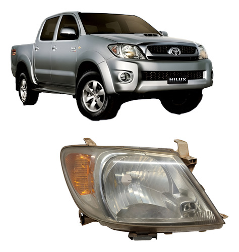 Farol Toyota Hilux 2005 2006 2007 2008 Dir Original  Direito