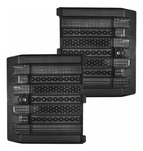 Par Lanterna C/ Canto Brasília  1979 1980 1981 Fume Direito Preto - Imagem 3