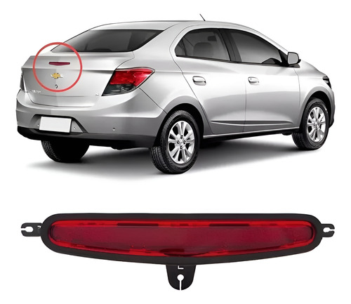 Lanterna Do Freio Traseiro Brake Light Prisma Original Vermelha Traseira