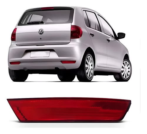 Refletor Para Choque Traseiro Esquerdo Fox 10/14 5z6945106a Vermelho