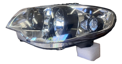 Farol Palio 2004/2015 Canhão Preto Fundo Cromado  Esquerdo Esquerdo/motorista - Imagem 2