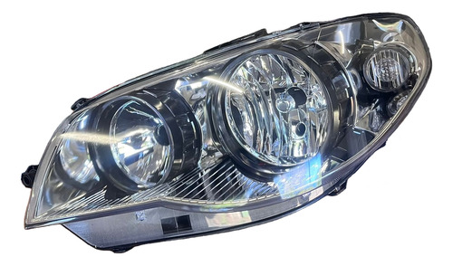 Farol Palio 2004/2015 Canhão Preto Fundo Cromado  Esquerdo Esquerdo/motorista - Imagem 3