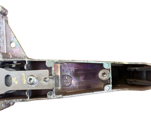 Maçaneta Citroen C3 Com Suporte Traseira Esquerda 2013/2016 Cinza-escuro Dianteira - Imagem 4