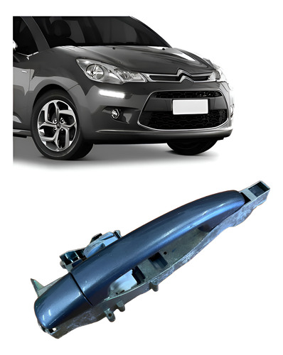 Maçaneta Citroen C3 2013/2020 Dianteira Direita Cinza-escuro Dianteira