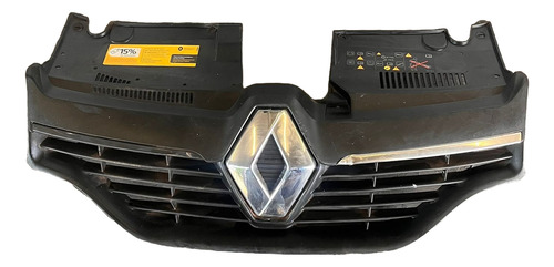 Grade Radiador Sandero Logan 2015 2016 2017 2018 2019 Preto - Imagem 2