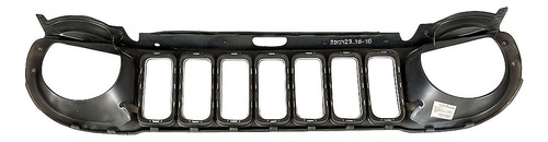 Grade Dianteira Jeep Renegade 2015 À 2018 Com Aro Cromado Preto Cromado - Imagem 4