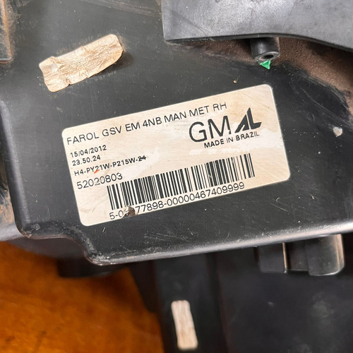 Farol Cobalt 2012 2013 2014 2015 2016 Original Direito/passageiro - Imagem 8