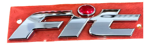 Emblema Traseiro Fit 2003 Ate 2008 Original Cromado - Imagem 2