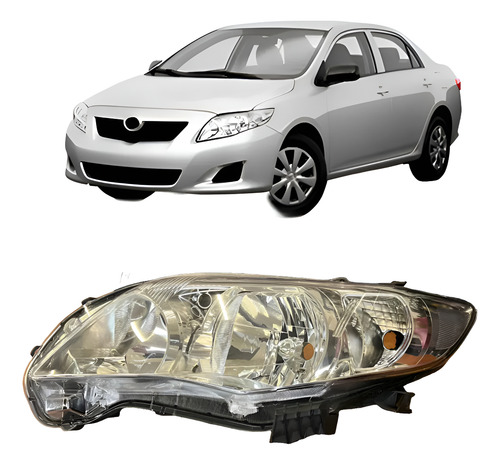 Farol Corolla 2009 2010 2011 Original Esquerdo/motorista