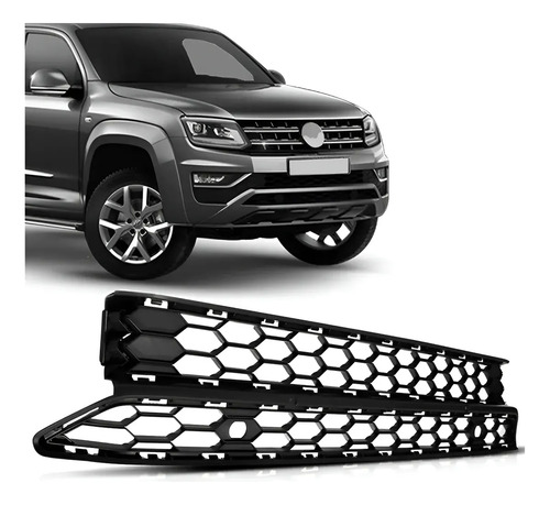 Grade Central Amarok 2017 2018 2019 20 21 22 23 24 Preto Natural