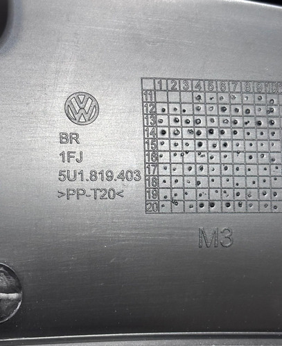 Grade Churrasqueira Gol Voyage Saveiro G5 09/15 Esquerdo Preto Esquerdo - Imagem 3