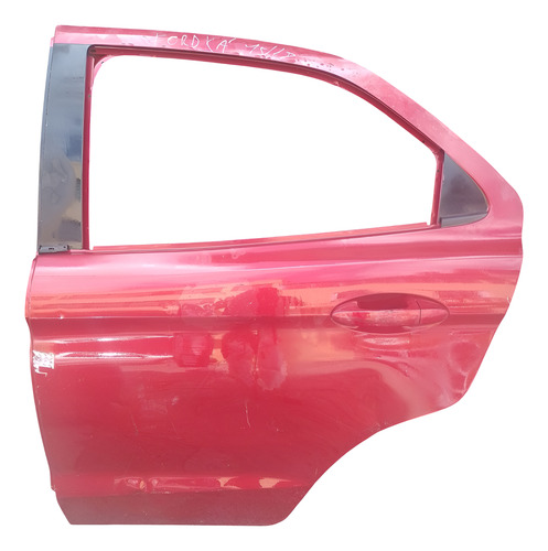 Porta Traseira Esquerda Ford Ka 2015/19. Traseira Esquerdo Vermelho