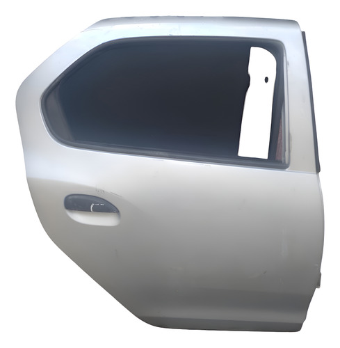 Porta Traseira Direita Renault Logan 2013 A 2017. Traseira Direita Prata