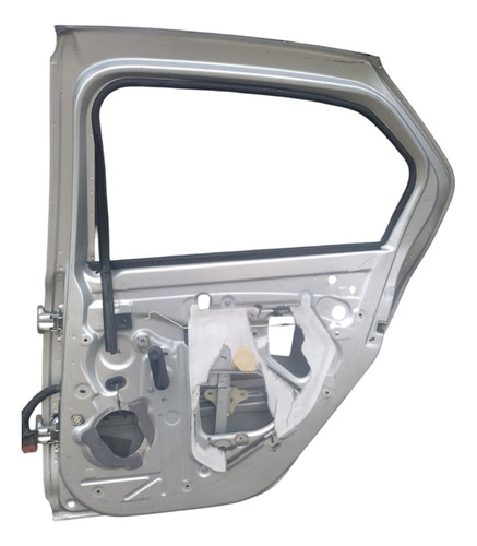 Porta Traseira Direita Renault Logan 2013 A 2017. Traseira Direita Prata - Imagem 2