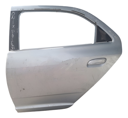 Porta Traseira Esquerda Gm Onix Prisma 2013 A 2019. Traseira Esquerdo Prata