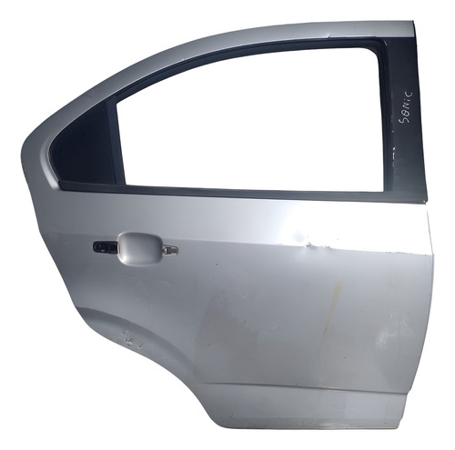 Porta Traseira Direita Gm Sonic Sedan 2012 A 2014. Traseira Direita Prata