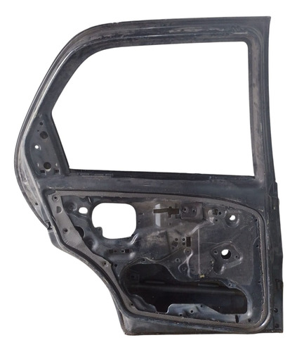 Porta Traseira Esquerda Fiat Palio Siena 2004 A 2014. Traseira Esquerdo Preto - Imagem 3