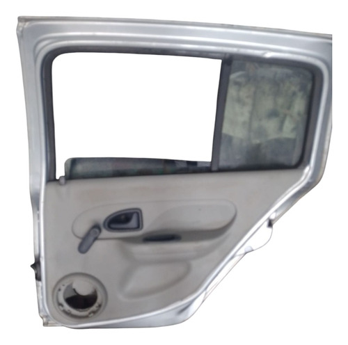 Porta Traseira Direita Renault Clio Sedan 1999 A 2012. Traseira Direita Prata - Imagem 2
