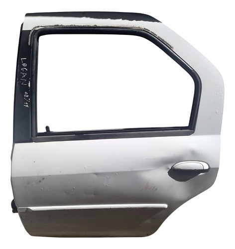 Porta Traseira Esquerda Renault Logan/sandero 2008 A 2011. Traseira Esquerdo Branco