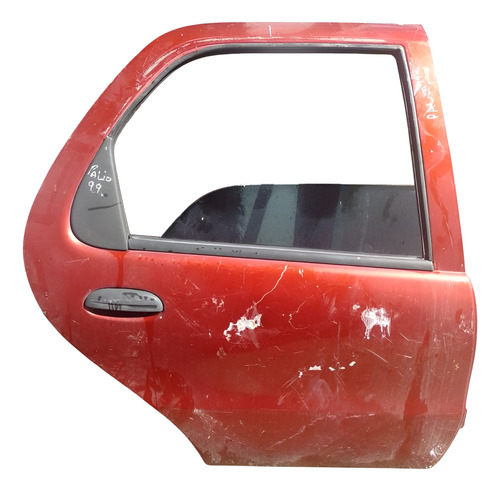 Porta Traseira Direita Fiat Palio 1999 A 2006. Traseira Direita Laranja