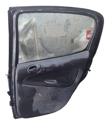 Porta Traseira Direita Peugeot 206 207 2001 A 2013. Traseira Direita Preto - Imagem 2
