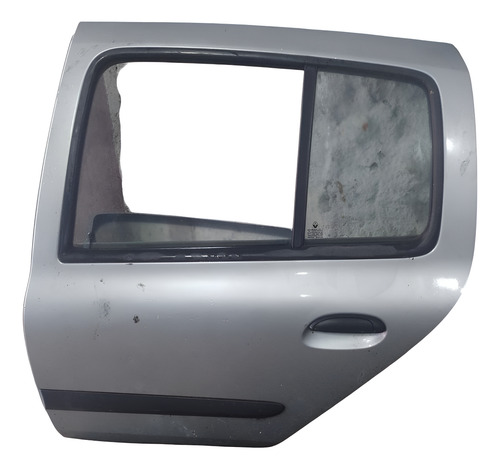 Porta Traseira Esquerda Renault Clio 1999 A 2012. Traseira Esquerdo Prata