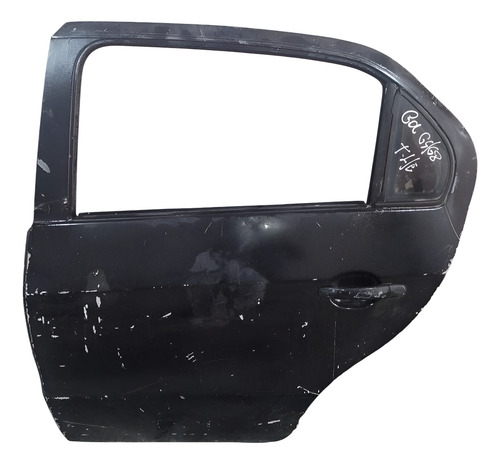Porta Traseira Esquerda Volks Gol Voyage 2013 A 2023. Traseira Esquerdo Preto - Imagem 1