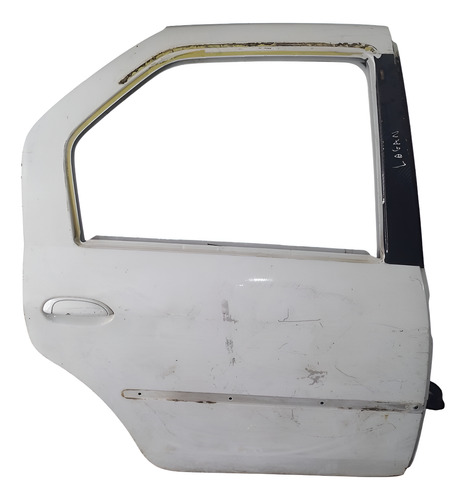 Porta Traseira Direita Renault Logan 2009 A 2013. Traseira Direita Branco