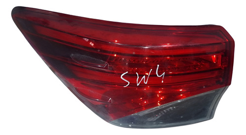 Lanterna Traseira Esquerda Toyota Hilux Sw4 2020. Esquerdo/motorista Vermelho