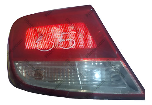 Lanterna Traseira Esquerda Volks Gol G5 2009 A 2013. Esquerdo/motorista Vermelho