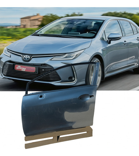 Porta Dianteira Esquerda Toyot Corolla 2020/22 Usada Origina Dianteira Direito Azul