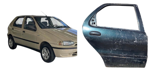 Porta Traseira Direita Fiat Palio Org Usada 1996 E 2018. Traseira Direita Verde