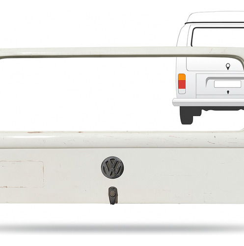 Tampa Traseira Kombi Vw Original Usada 1976/2013 Branca