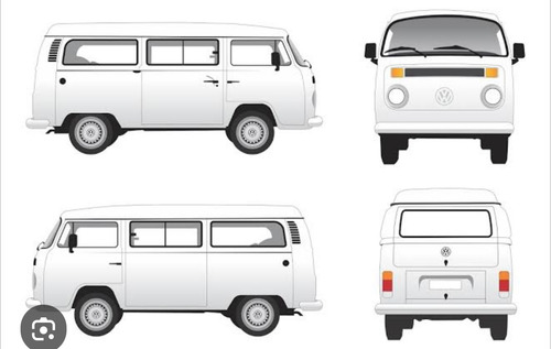 Tampa Traseira Kombi Vw Original Usada 1976/2013 Branca - Imagem 2