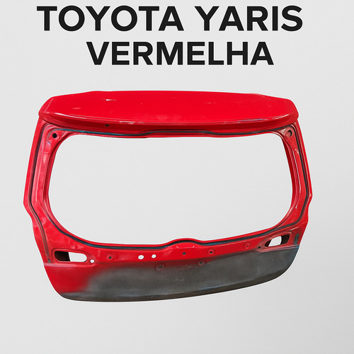 Tampa Traseira Original Toyota Yaris - Vermelha 815810d4503 Vermelha